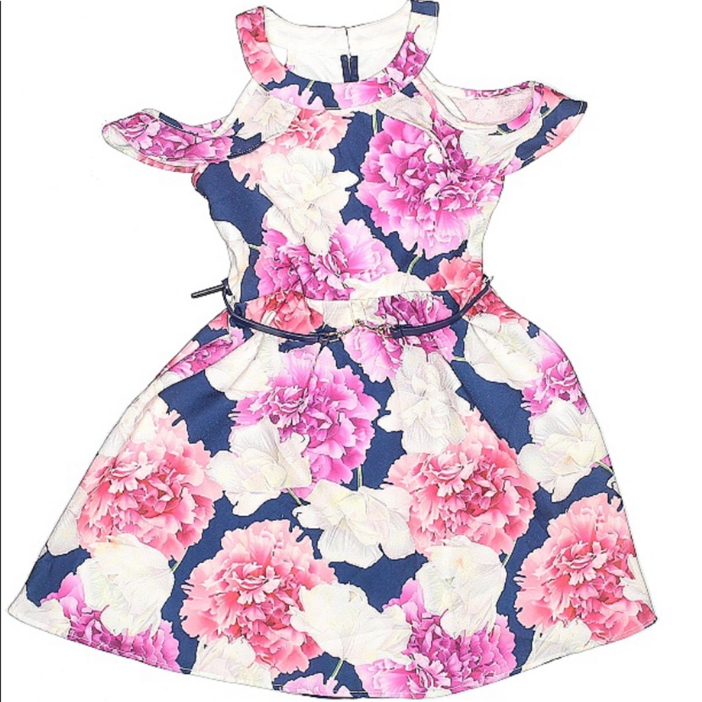 Girls Little Angles Floral Dress Size 5